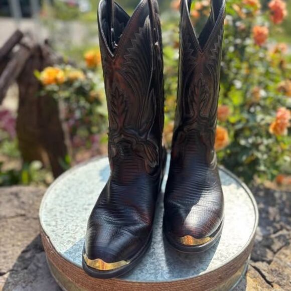 Laredo Men’s 10.5 Leather cowboy boots - Picture 6 of 10